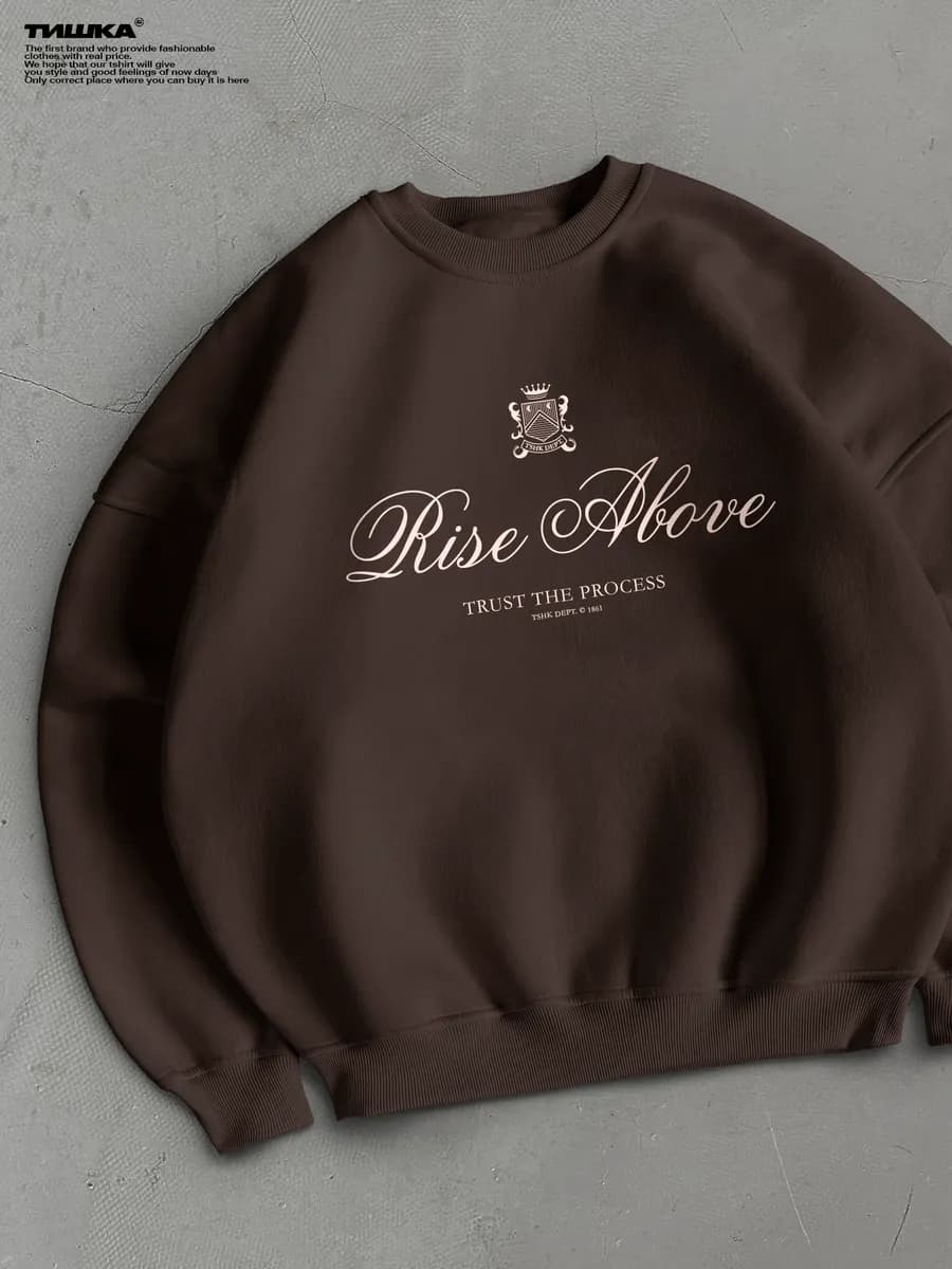 Оверсайз свитшот с принтом old money