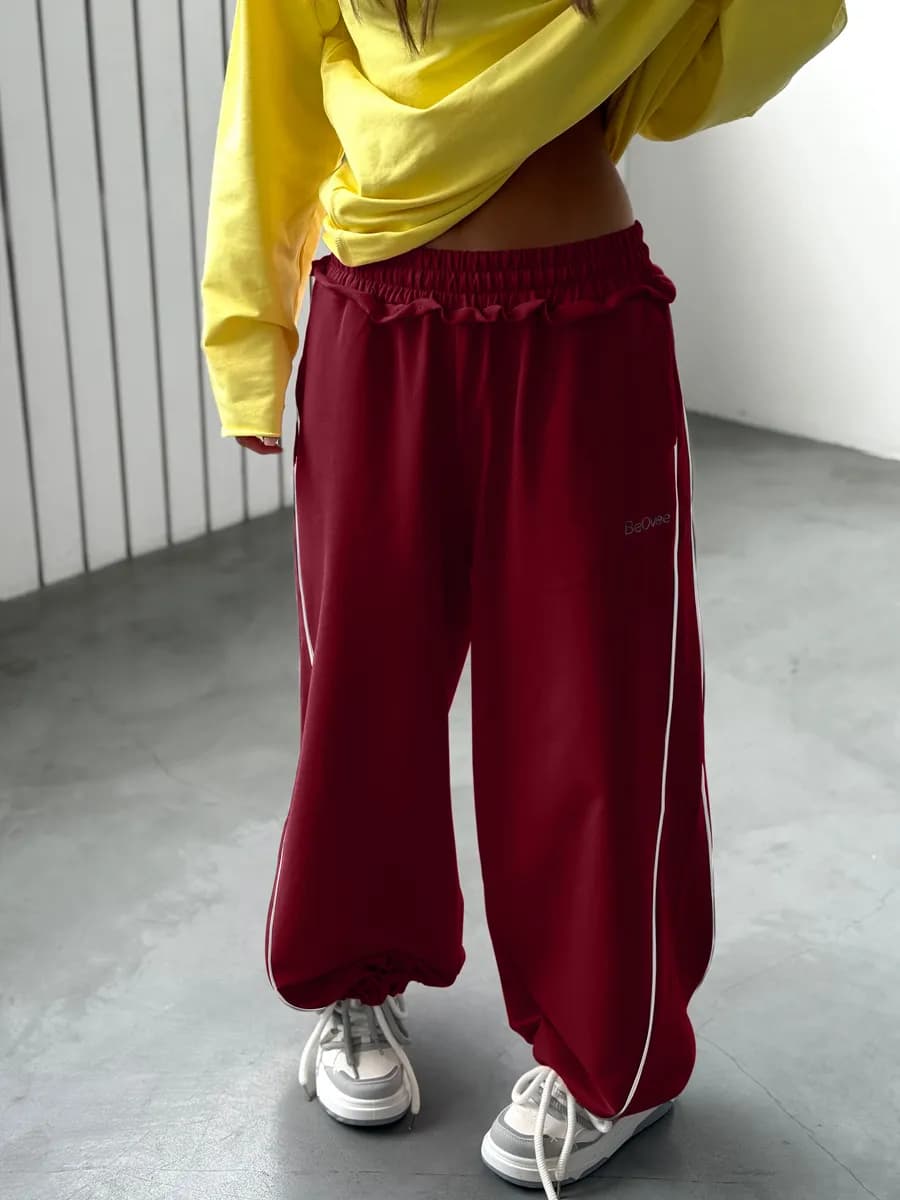 Спортивные штаны широкие оверсайз для танцев