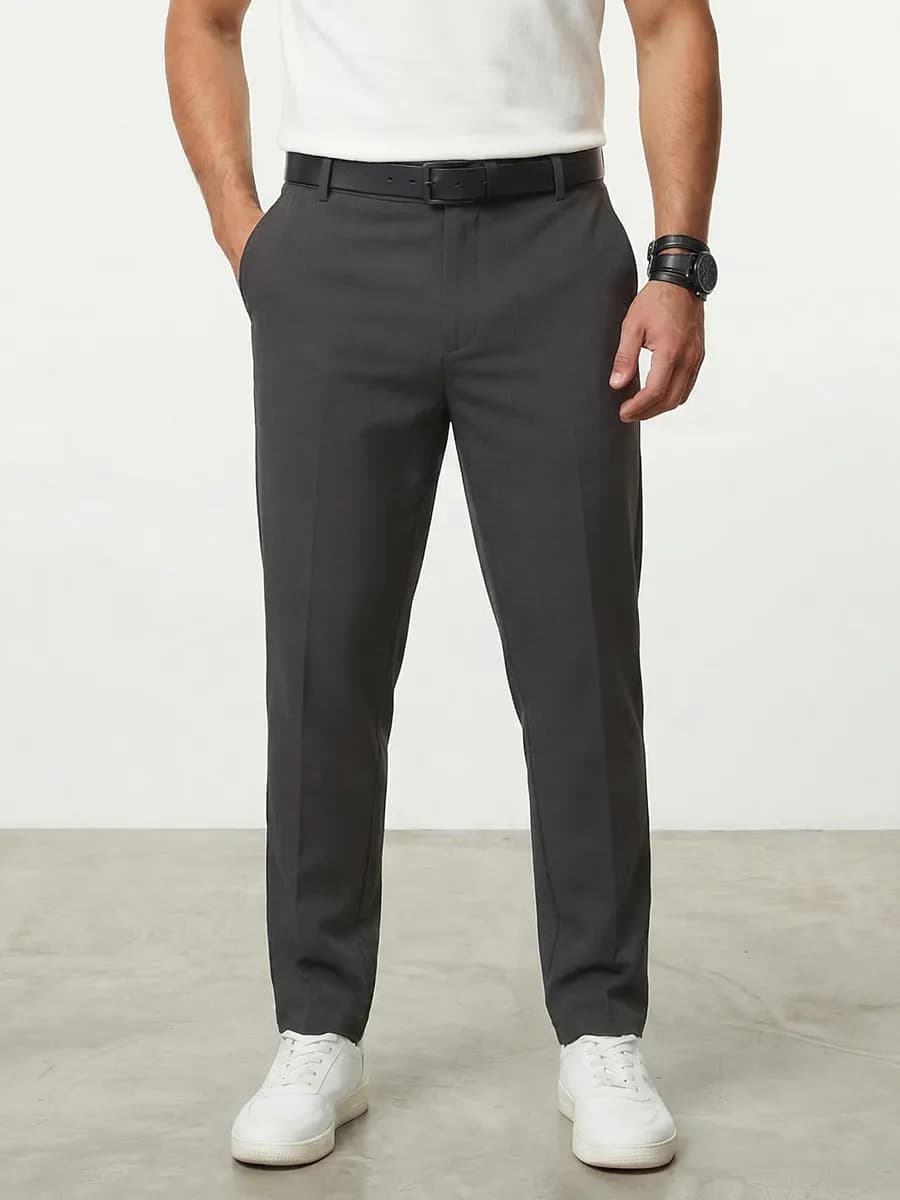 Брюки классические чиносы зауженные - фото 1