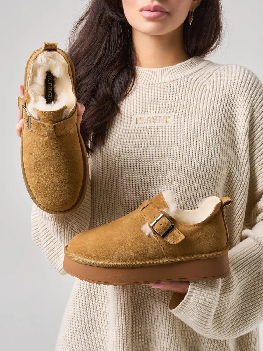 Ботинки женские зимние замшевые