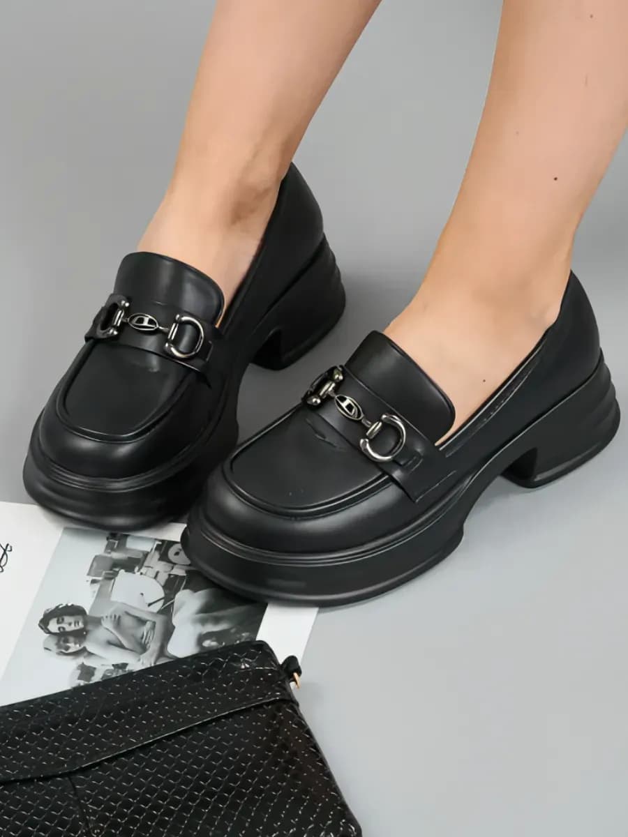 Школьные туфли мери джейн лолита на платформе