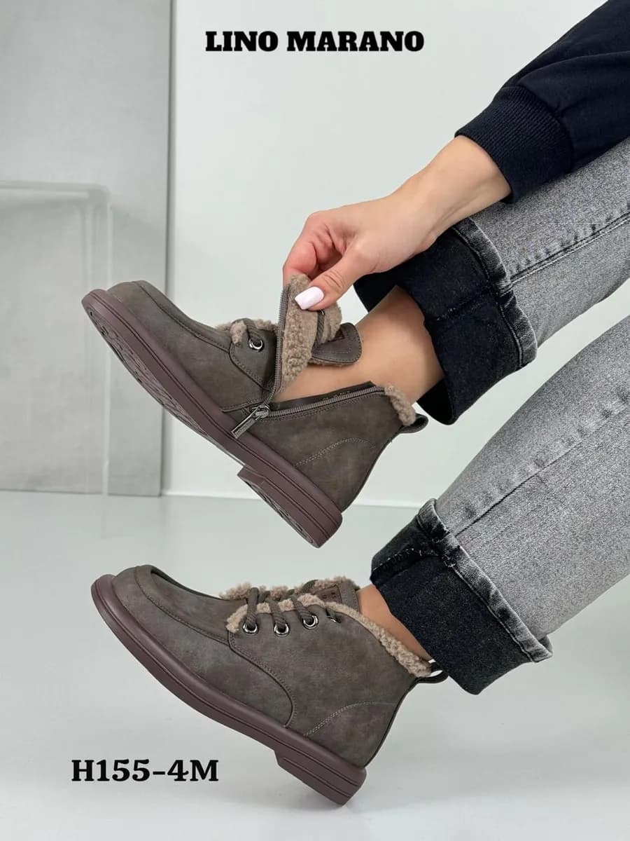 Ботинки зимние со шнурками