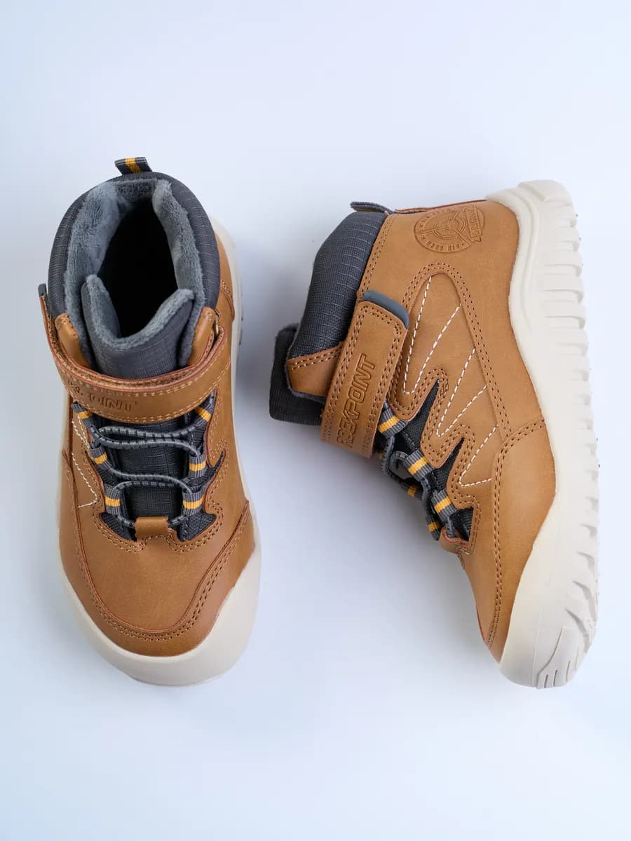 Босоногие демисезонные ботинки утепленные