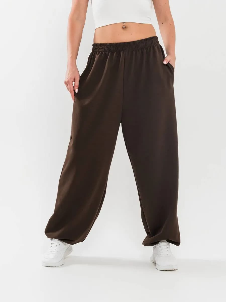 Спортивные штаны багги со средней посадкой