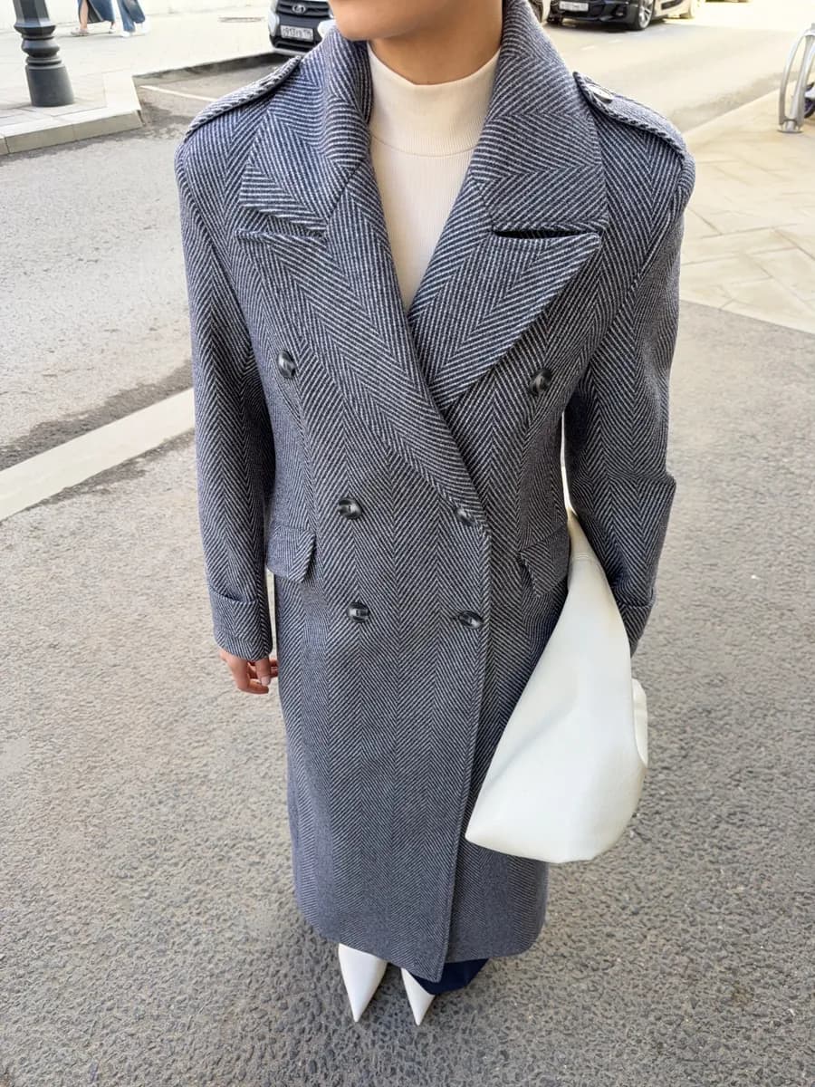 Пальто демисезонное длинное