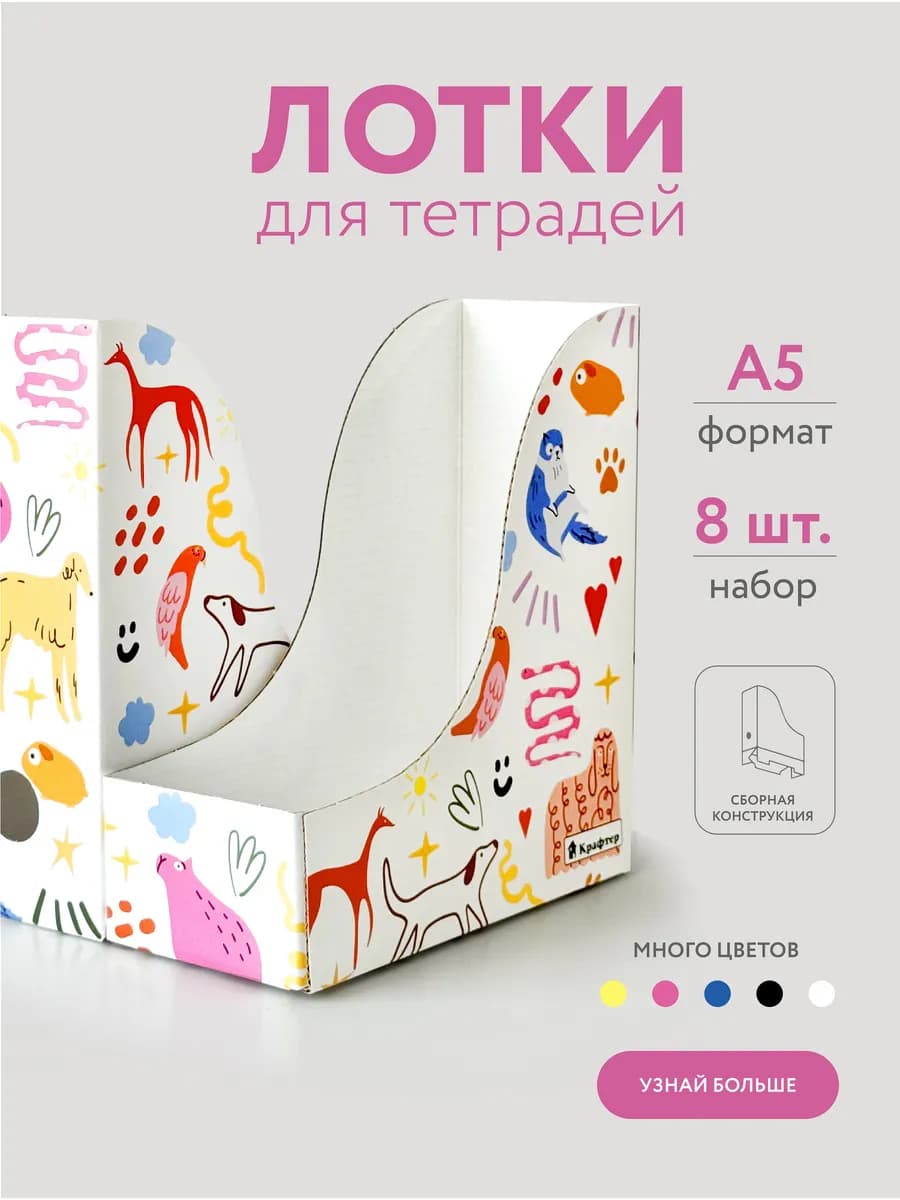 Лотки ученические для тетрадей вертикальные