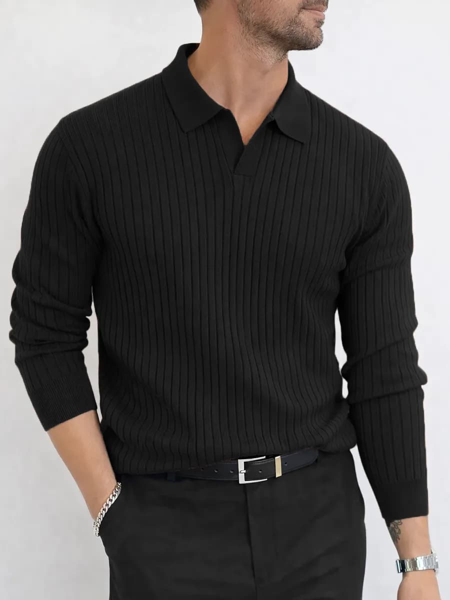 Джемпер поло олдмани однотонный