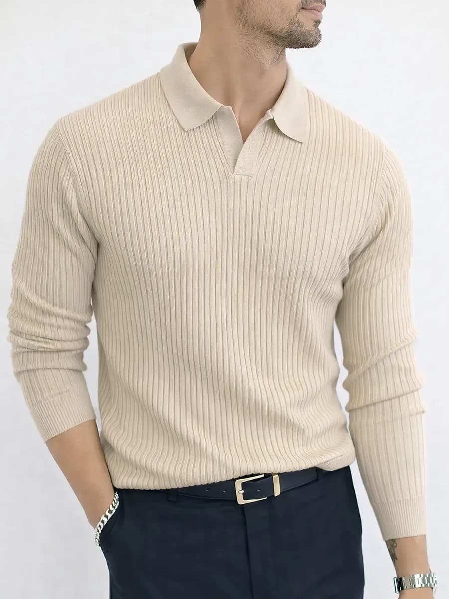 Джемпер поло олдмани однотонный