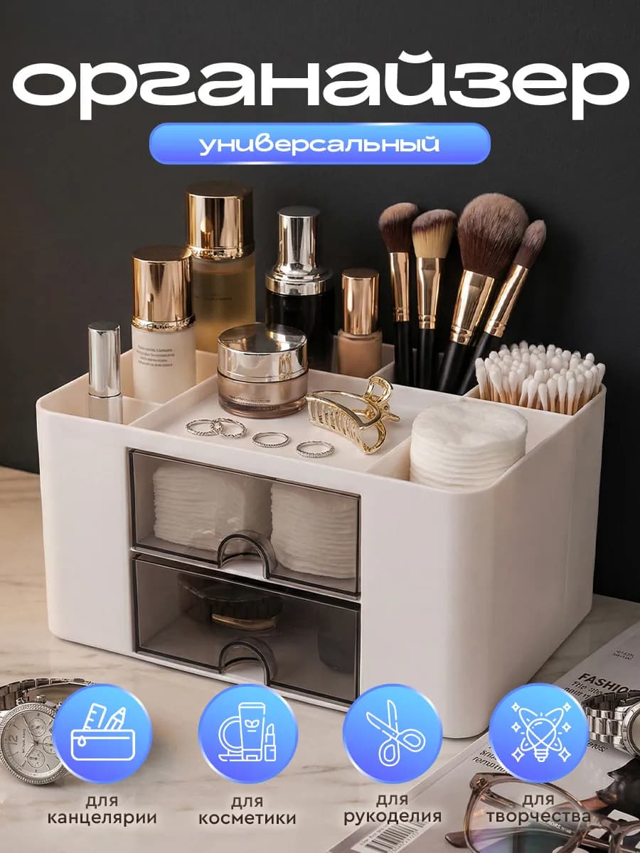 Подставка органайзер для косметики, канцелярии настольный