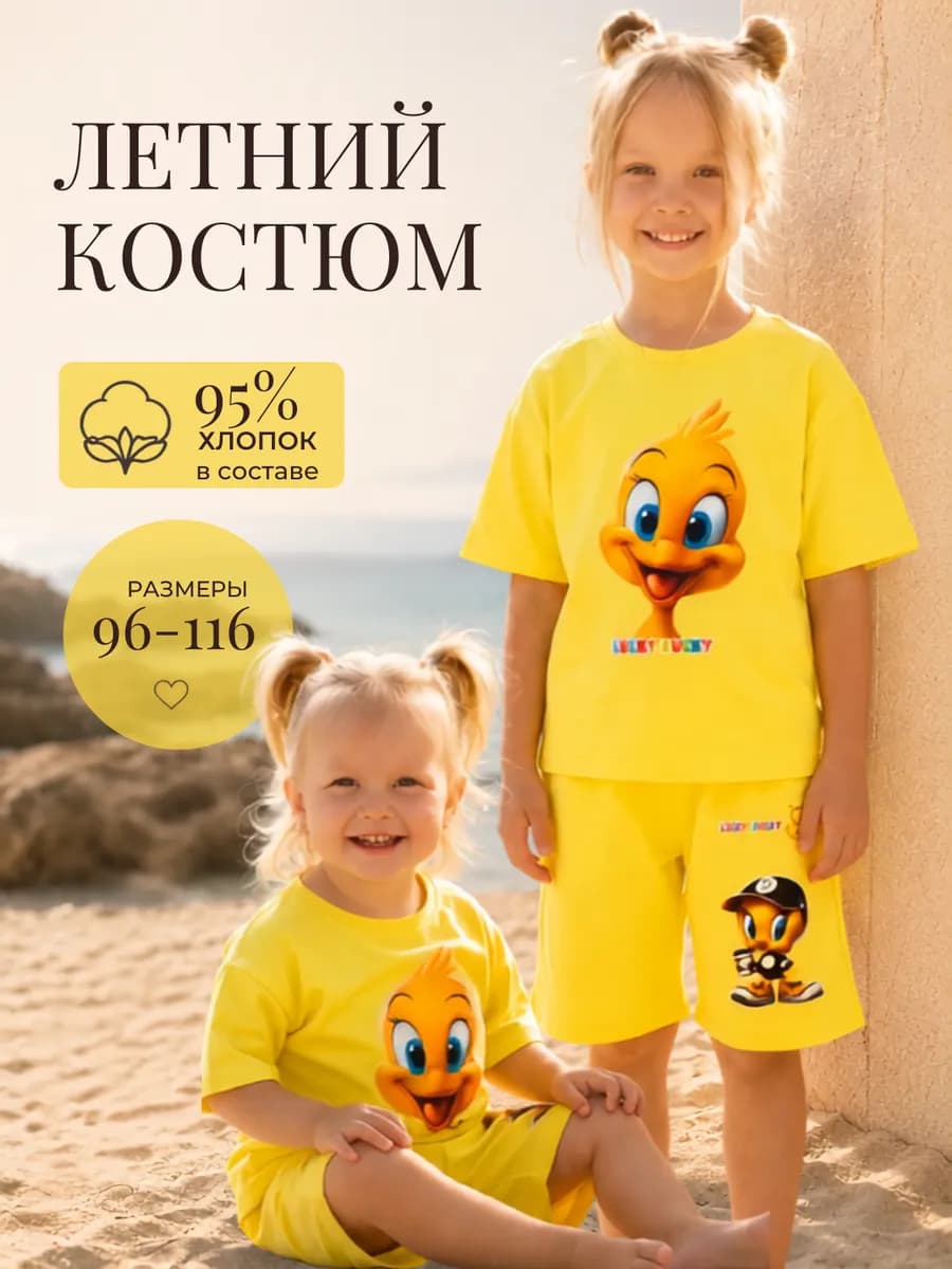 Костюм детский спортивный с шортами