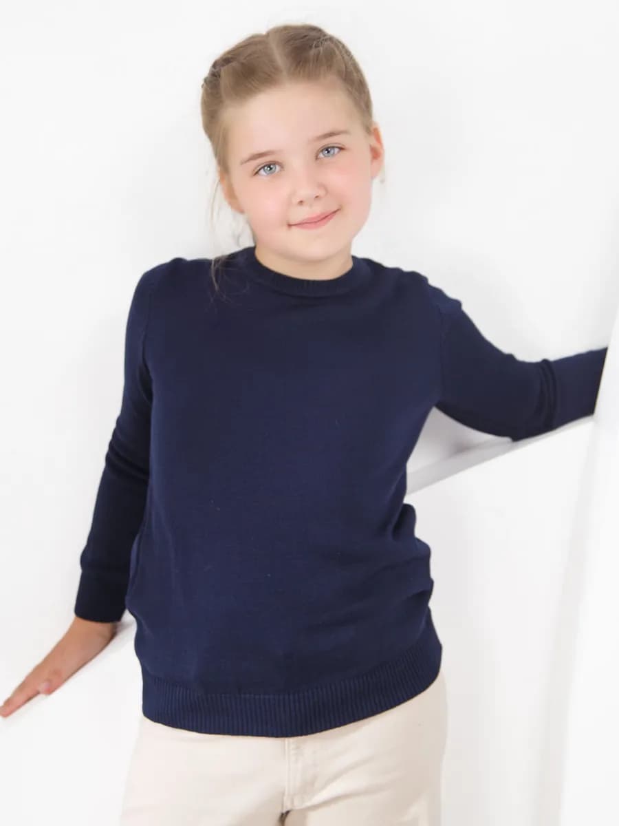 Джемпер вязаный в школу