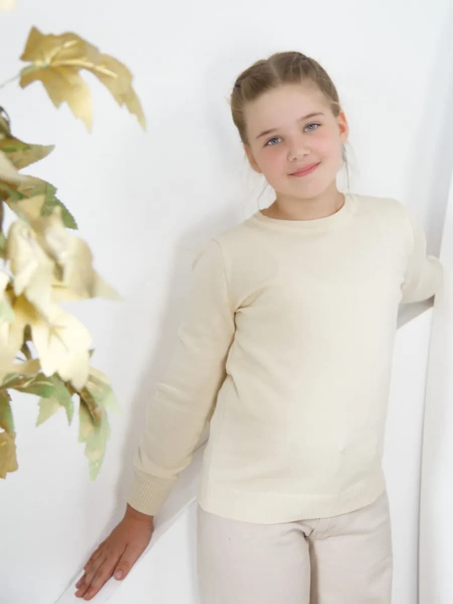 Джемпер вязаный в школу