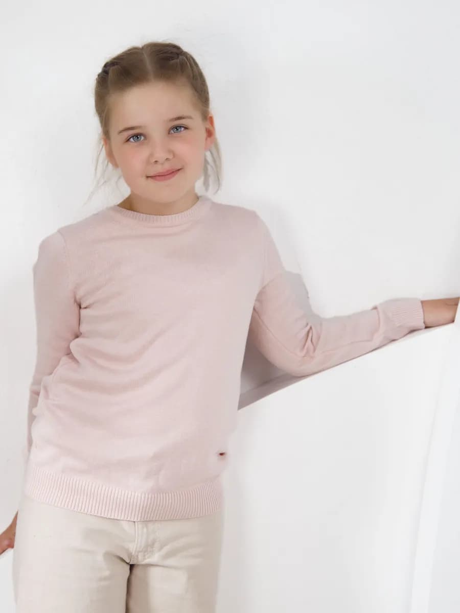 Джемпер вязаный в школу - фото 1