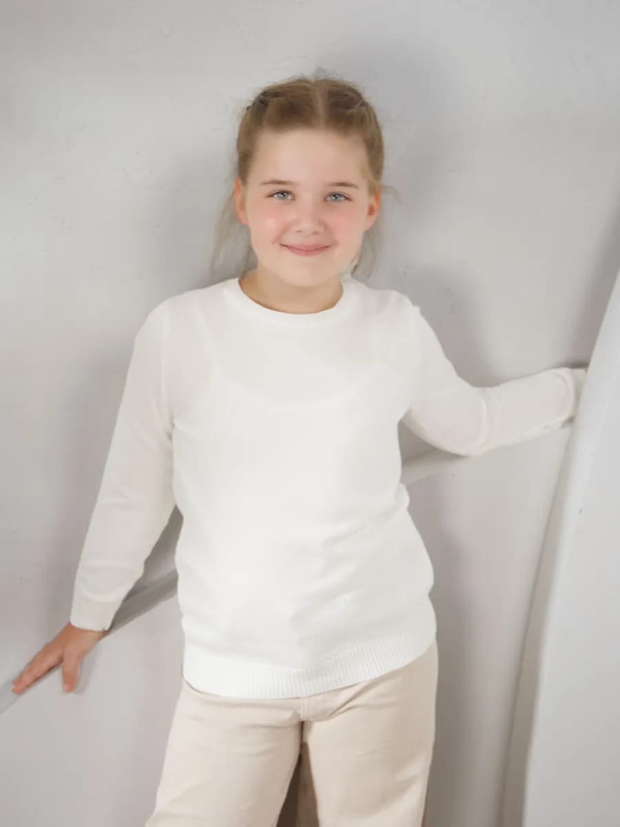 Джемпер вязаный в школу