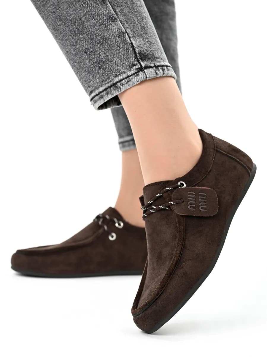 Мокасины женские демисезонные осень-весна замша лоферы