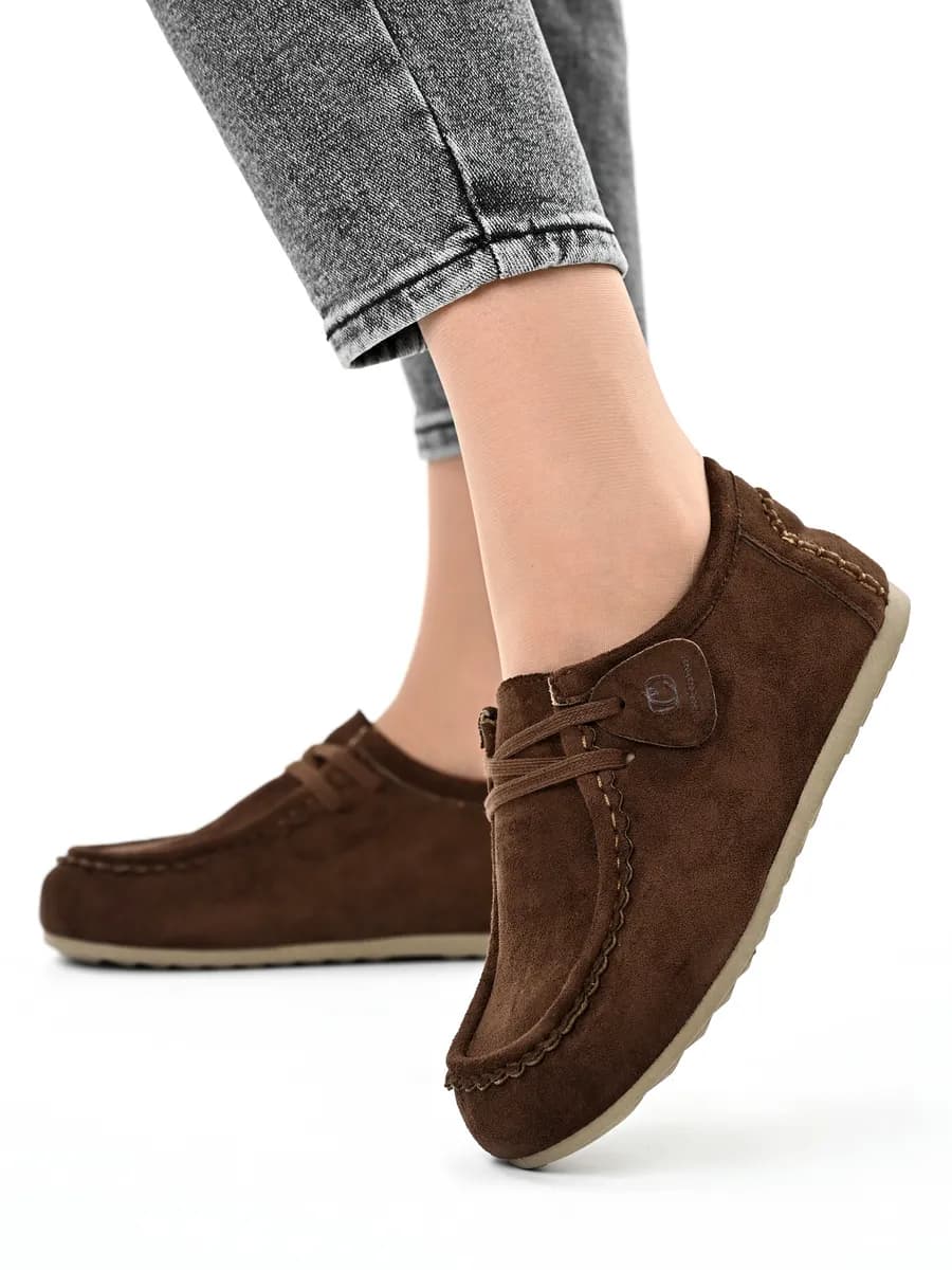 Мокасины женские демисезонные осень-весна замша лоферы