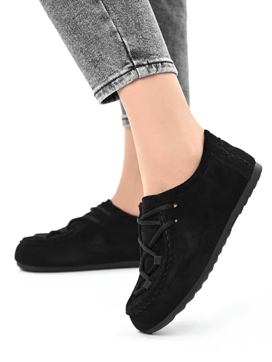 Мокасины женские демисезонные осень-весна замша лоферы