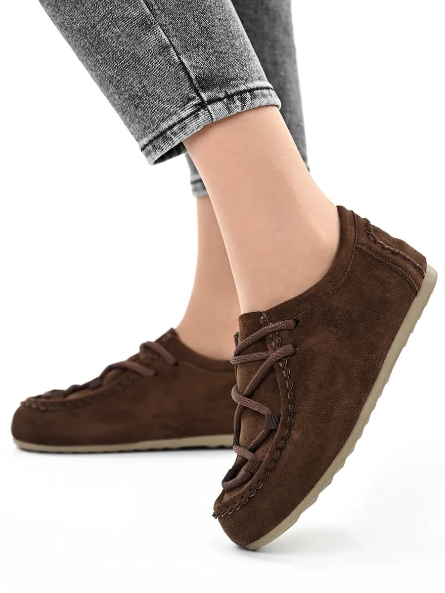 Мокасины женские демисезонные осень-весна замша лоферы