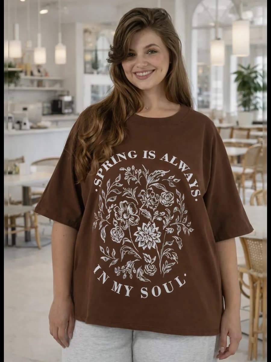 Футболка большого размера оверсайз