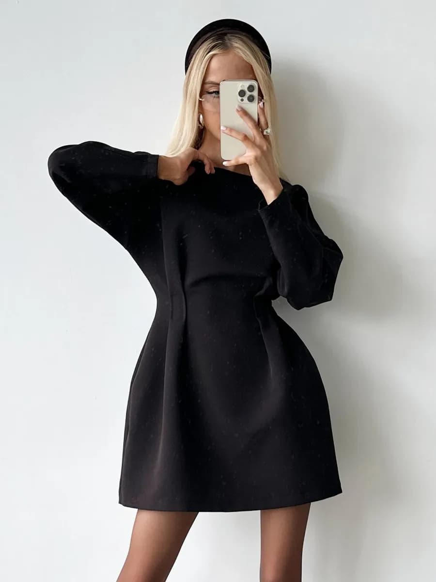 Платье футляр приталенное короткое офисное