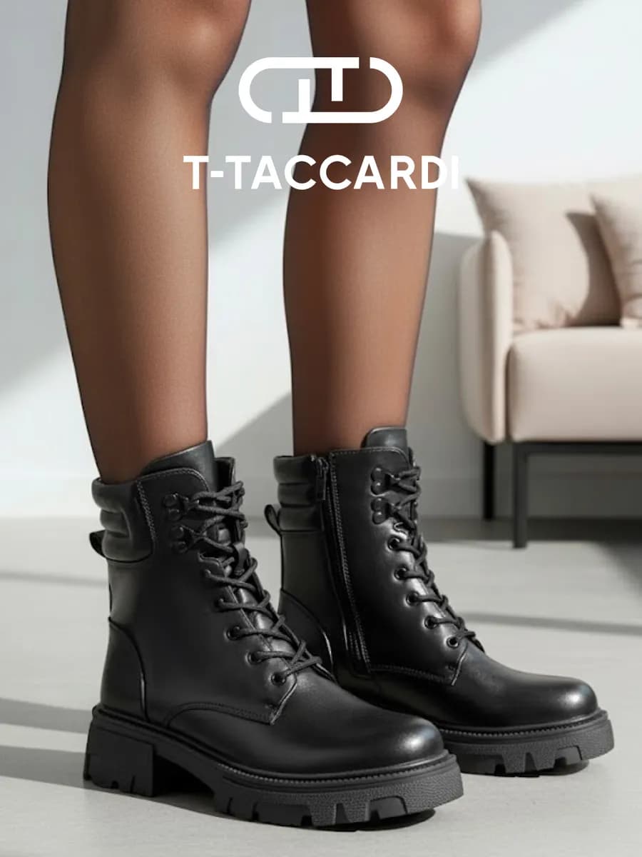 Ботинки женские зимние берцы на массивной платформе