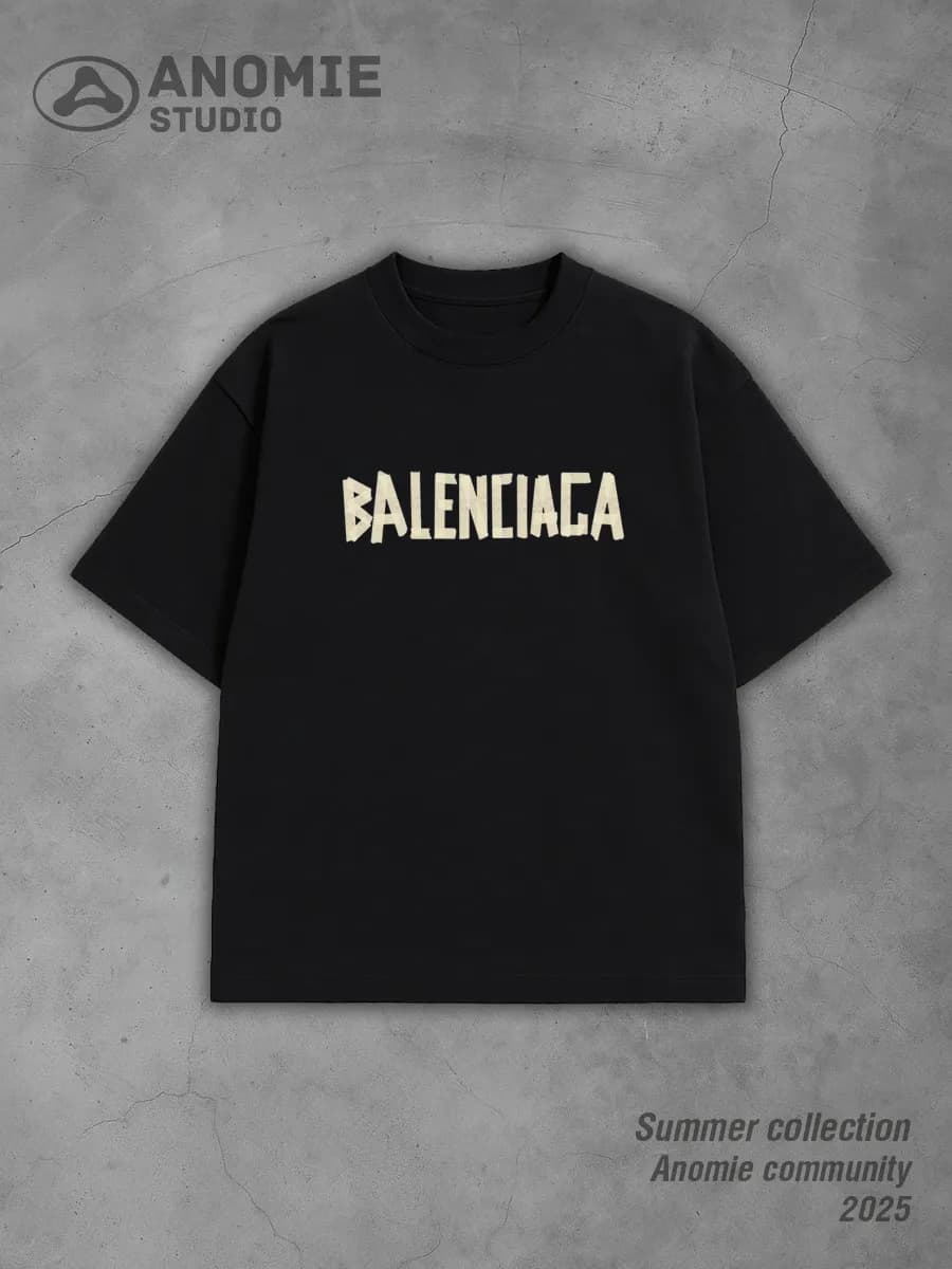 Футболка с принтом y2k Balenciaga
