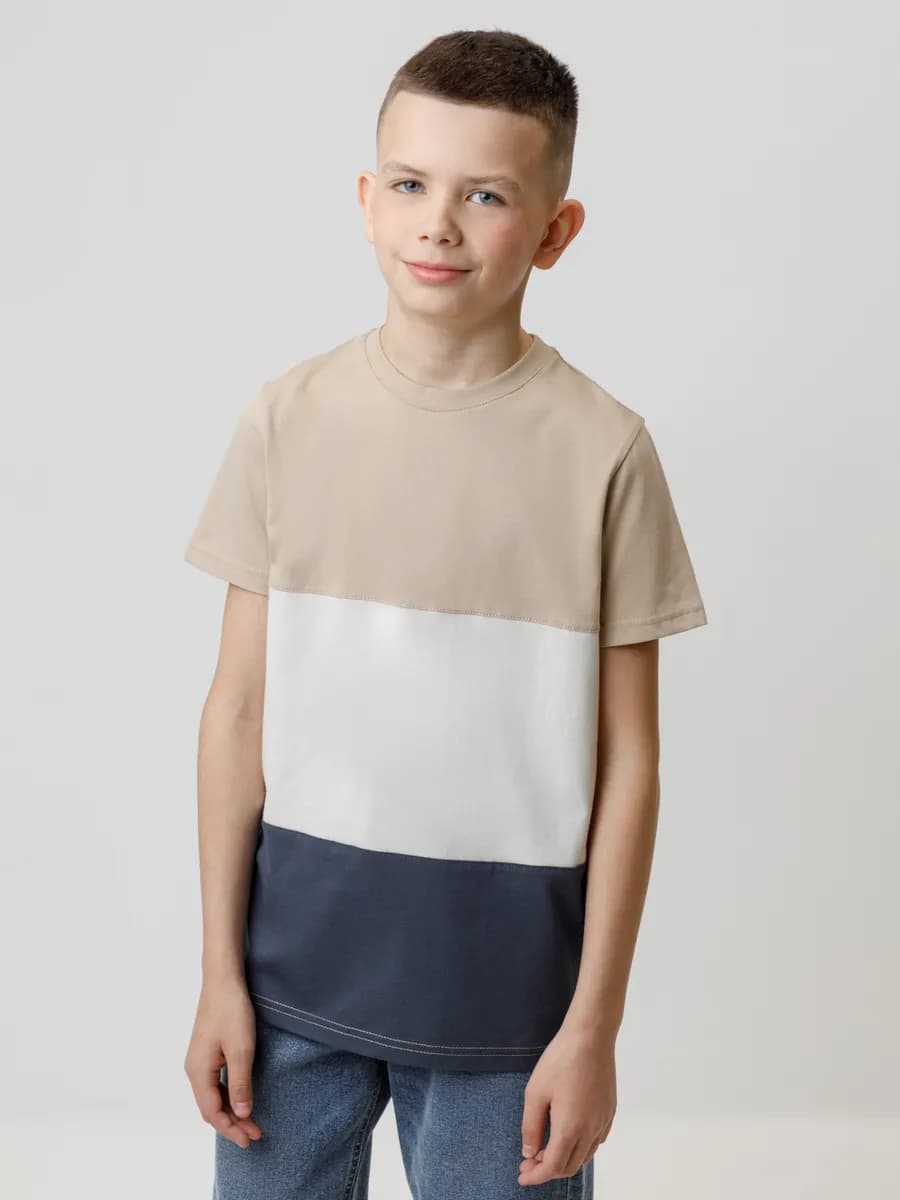 Базовая хлопковая футболка для мальчика