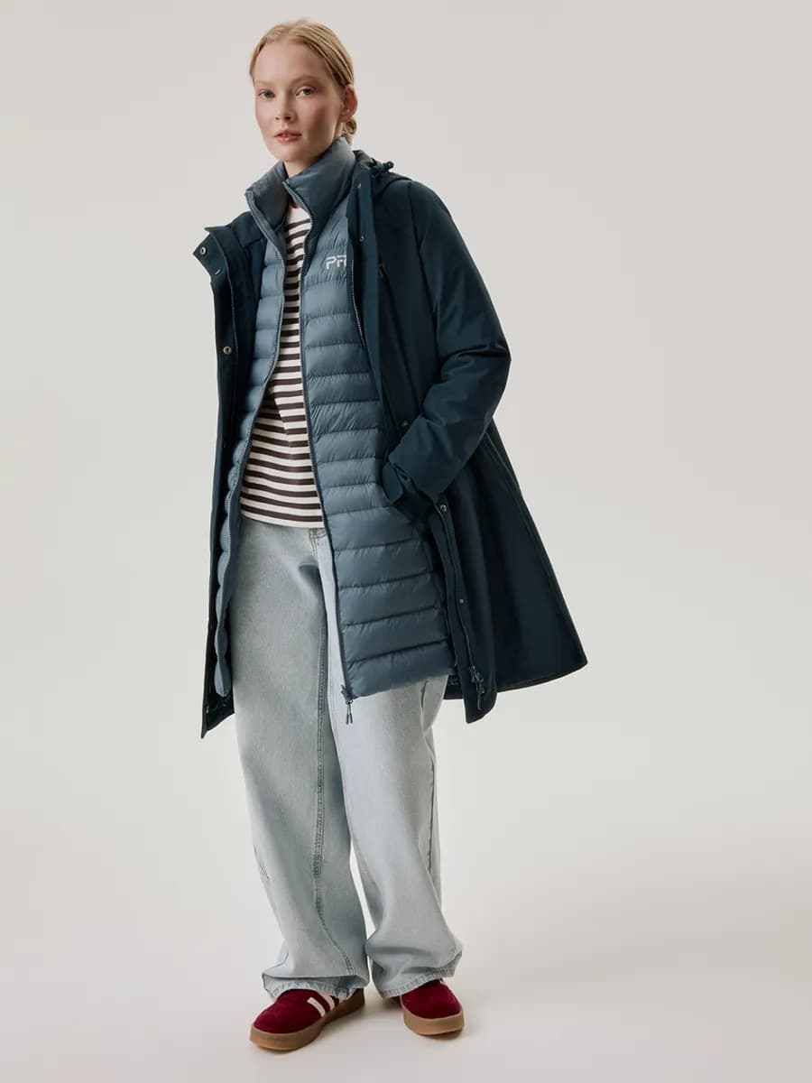 Пальто трансформер 3 в 1 женское демисезонное мембранное