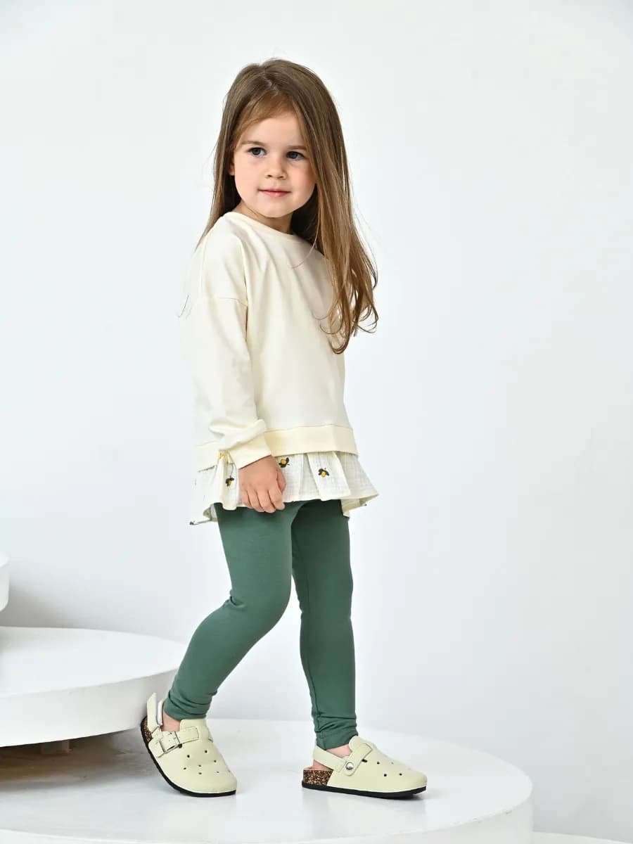 Костюм нарядный с леггинсами в садик