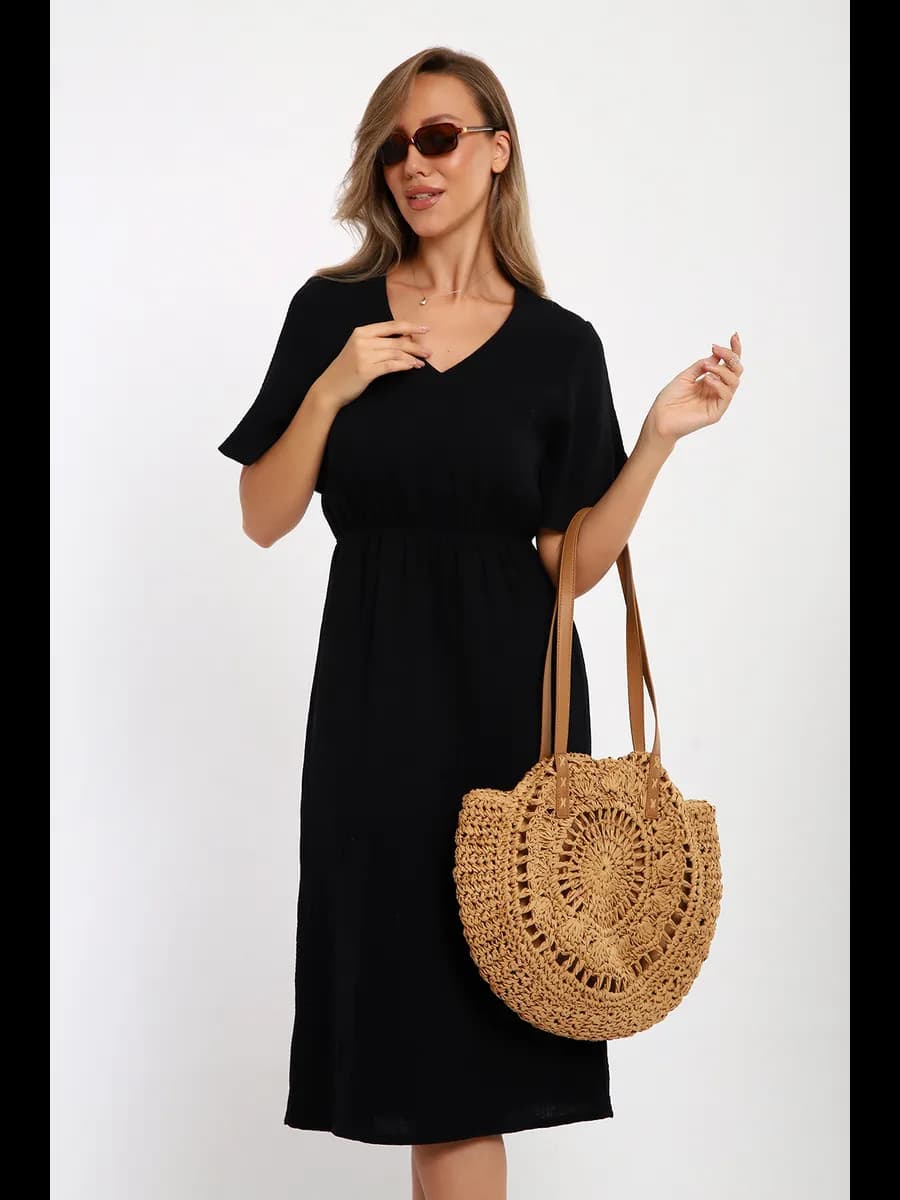 Платье муслиновое летнее миди