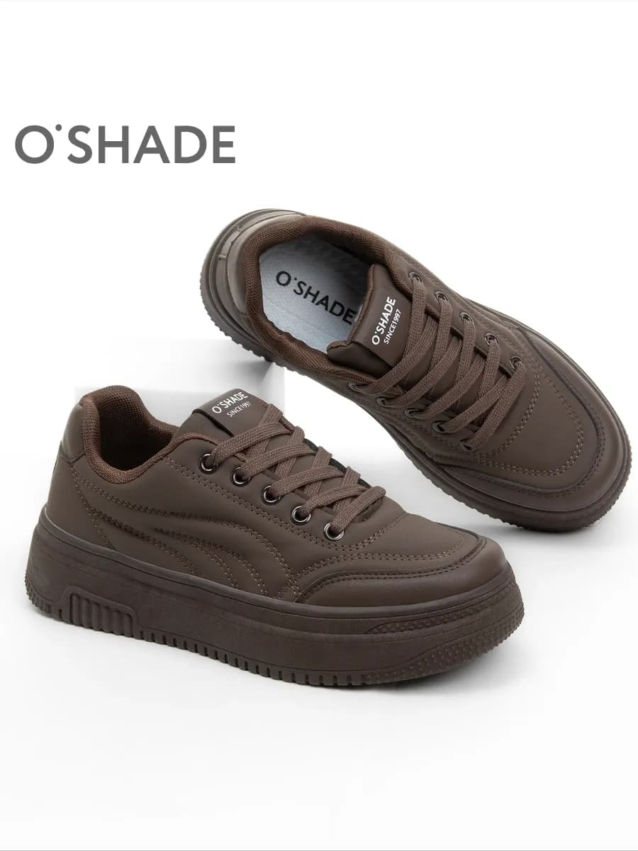 O'SHADE Кроссовки коричневые женские демисезонные