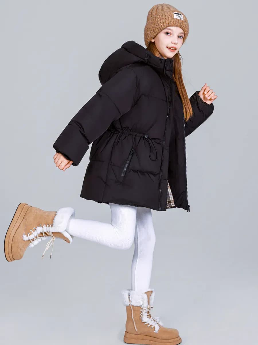 Куртка зимняя демисезонная оверсайз для девочки - фото 1