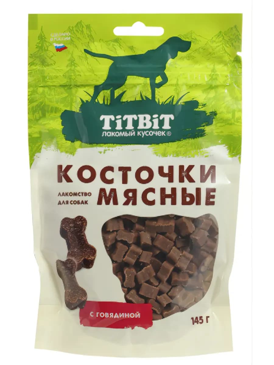 Косточки мясные с Говядиной 145г 1 шт лакомство для собак