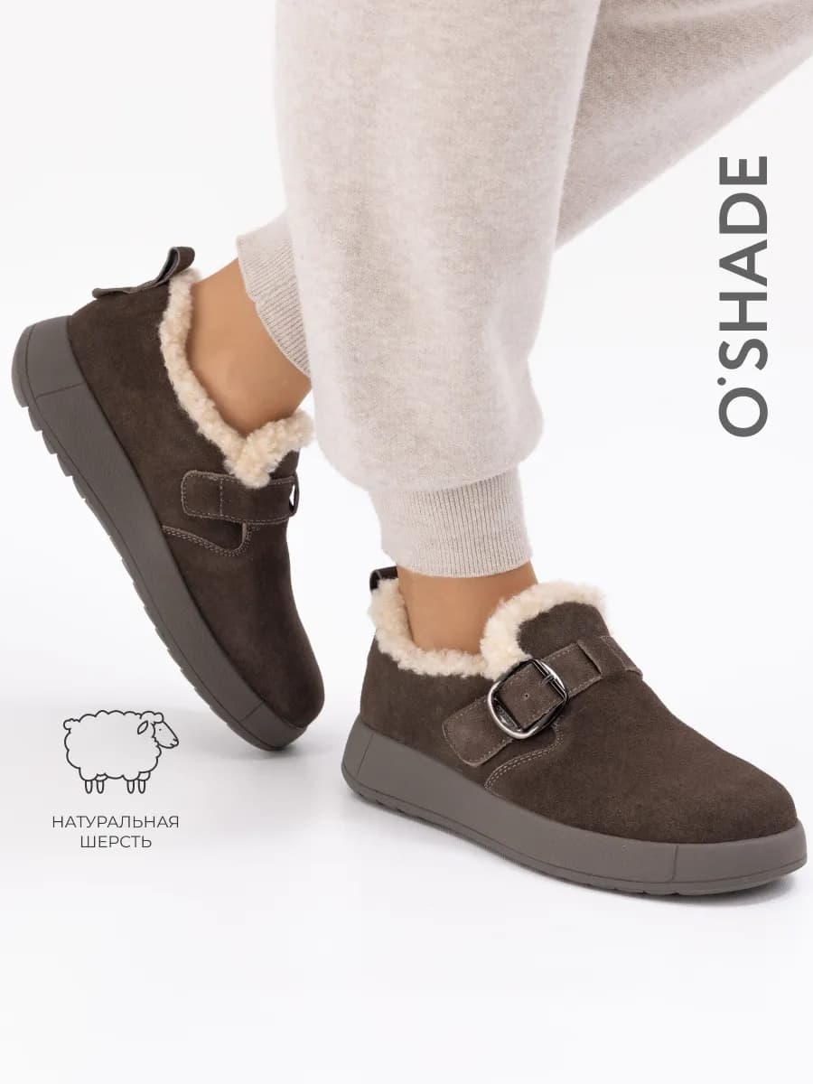 Зимние полуботинки женские с мехом