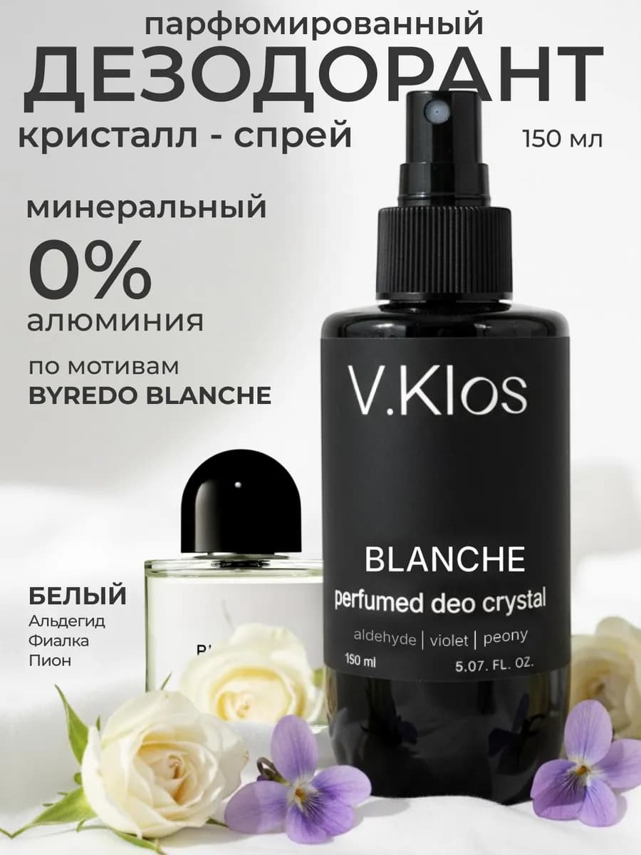 Натуральный дезодорант спрей минеральный 150 мл