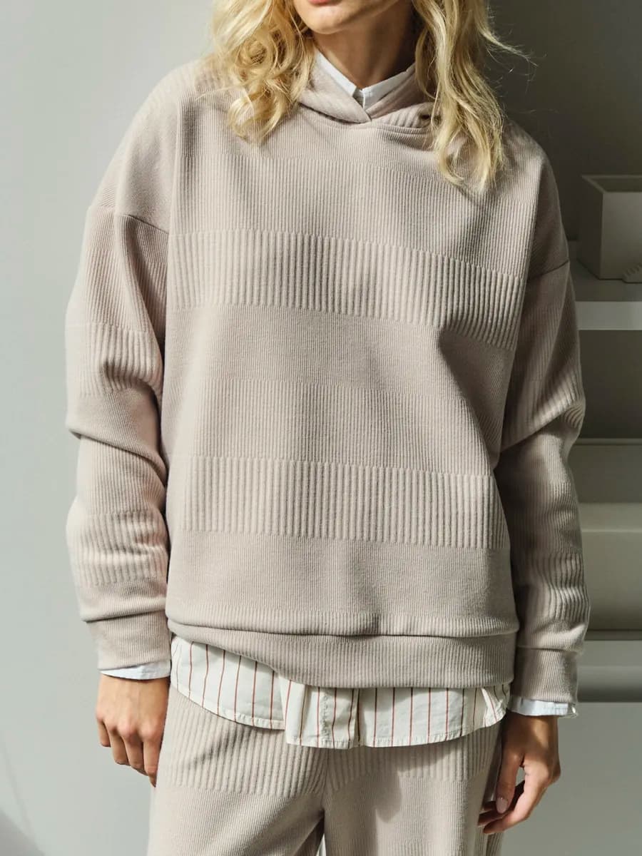 Спортивный костюм оверсайз осенний брючный - фото 1