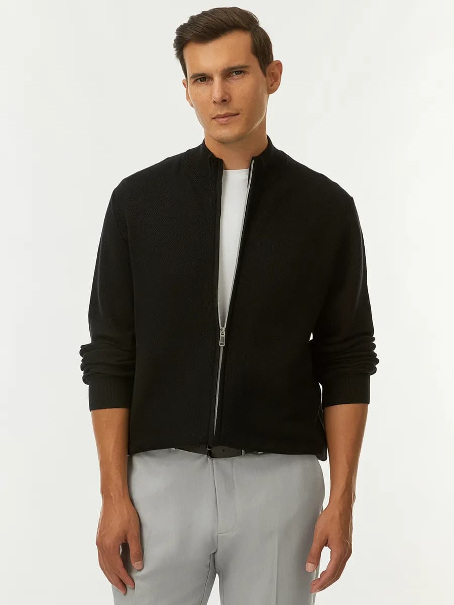 Кардиган хлопковый на молнии