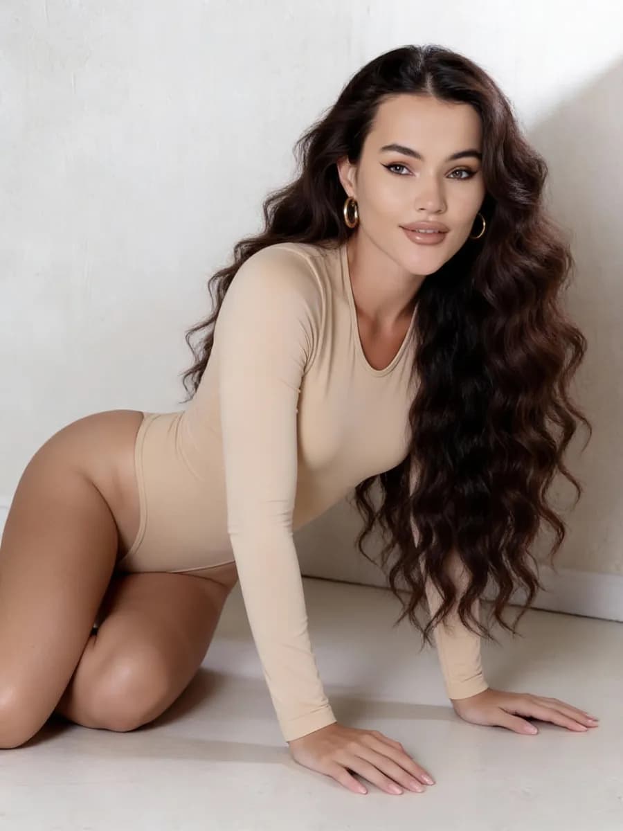 Боди с длинным рукавом скимс