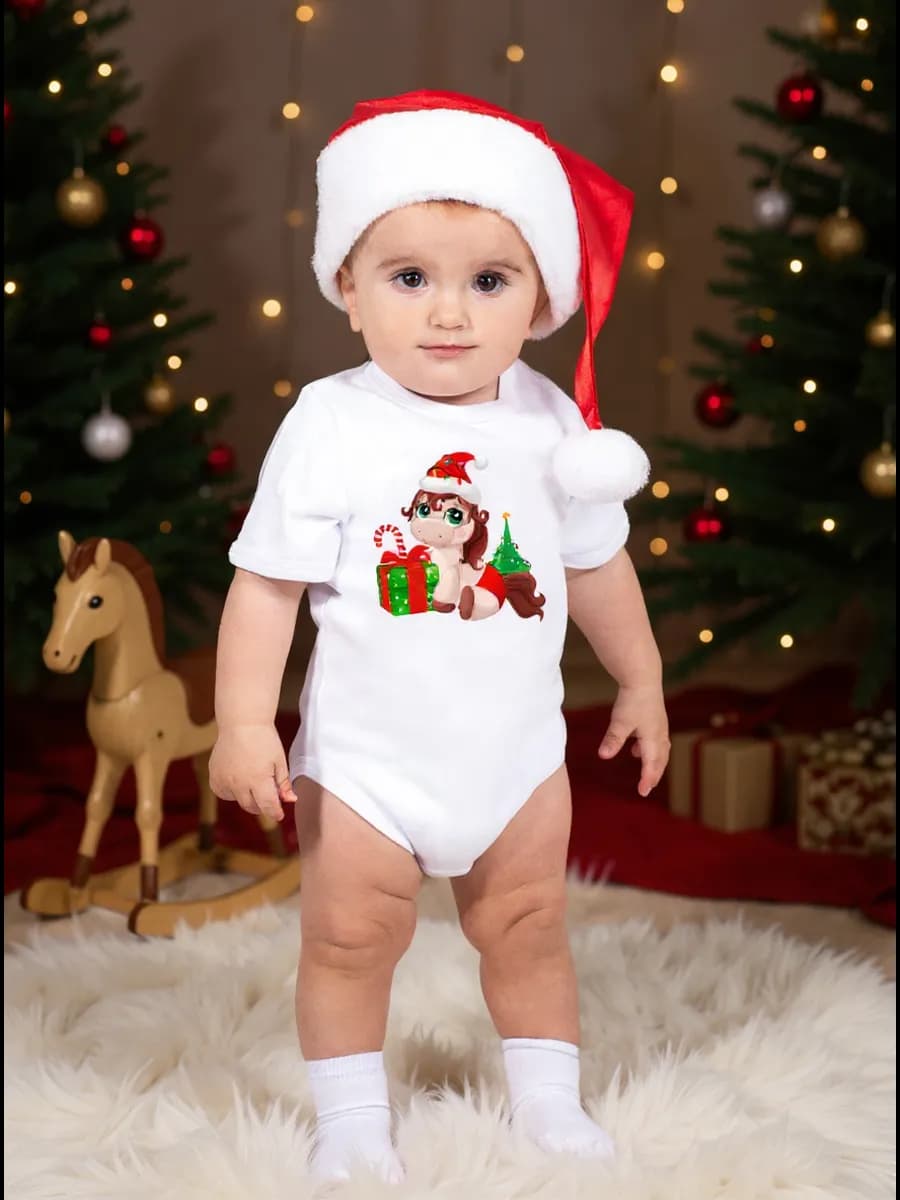 Боди новогодний "Лошадка"