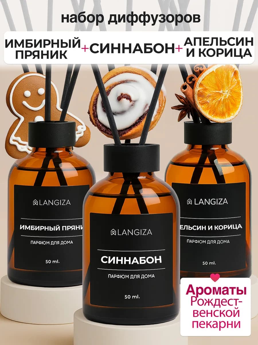 Диффузор для дома ароматизатор с палочками 3 шт