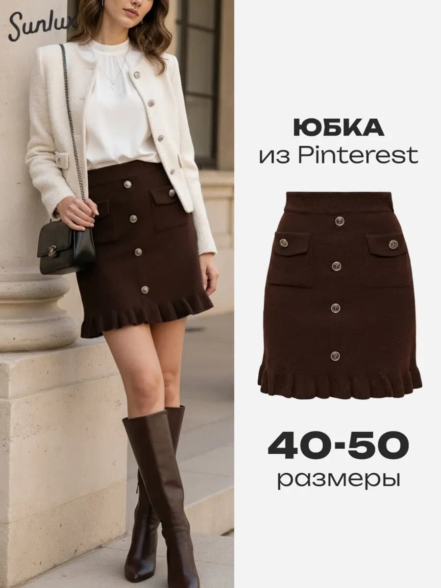 Юбка осенняя ангорка