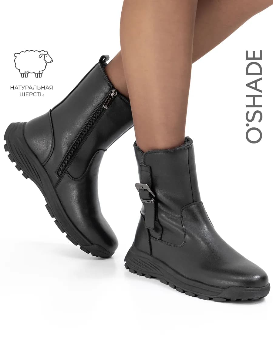 Ботинки зимние женские натуральная кожа - фото 1