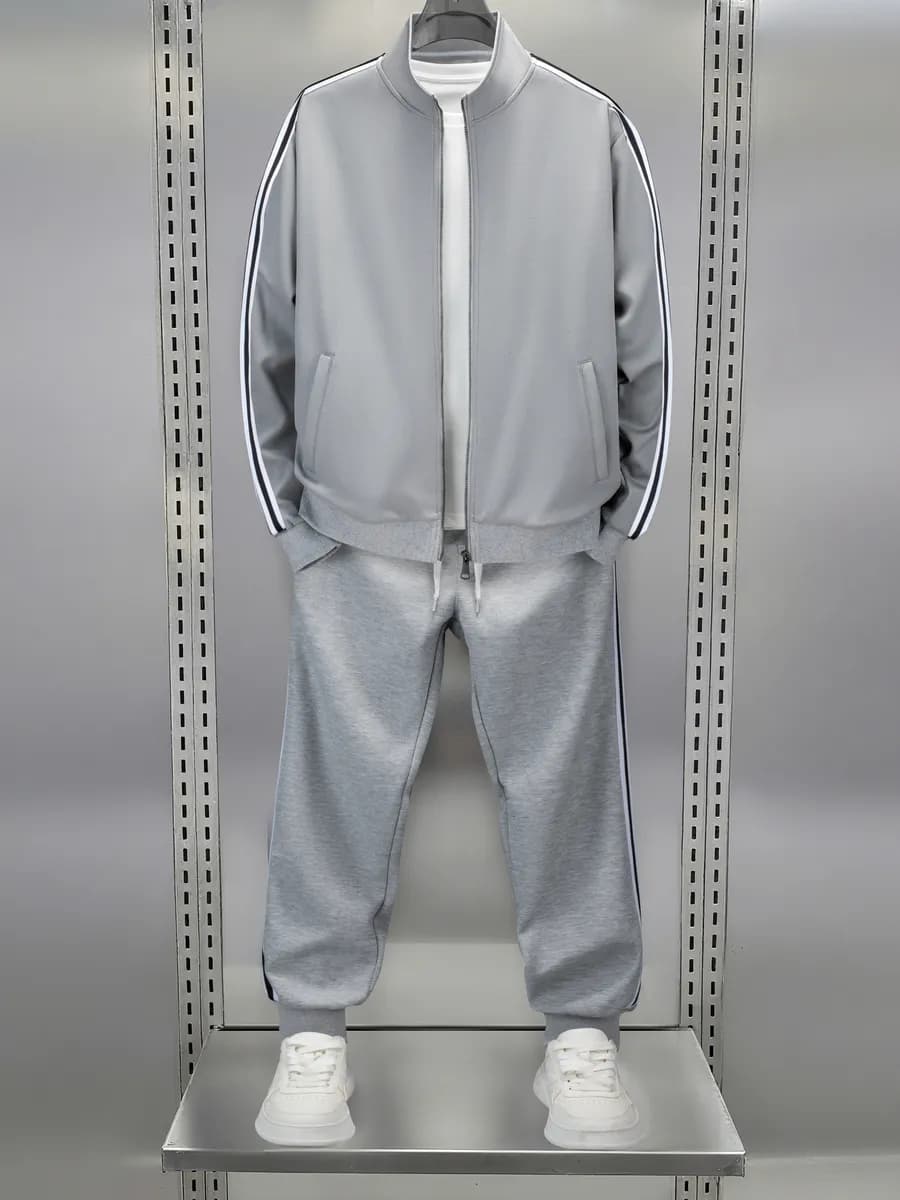 Костюм спортивный классический на молнии оверсайз