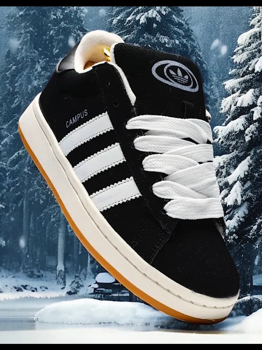 Кроссовки зимние кампусы с мехом