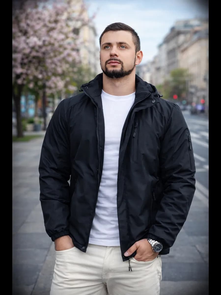 Куртка демисезонная с капюшоном