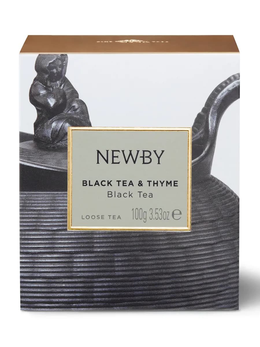 Черный листовой чай с Чабрецом 100 гр