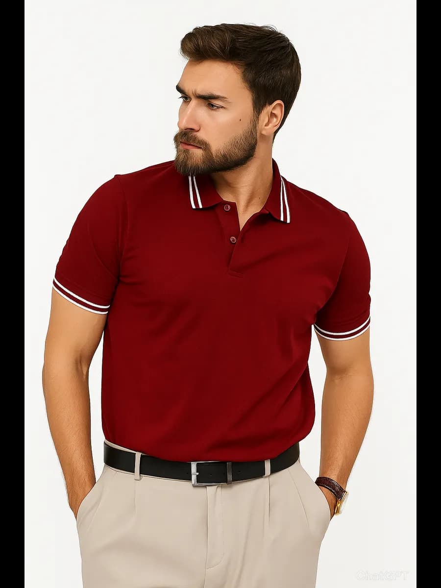 Футболка поло хлопок базовая