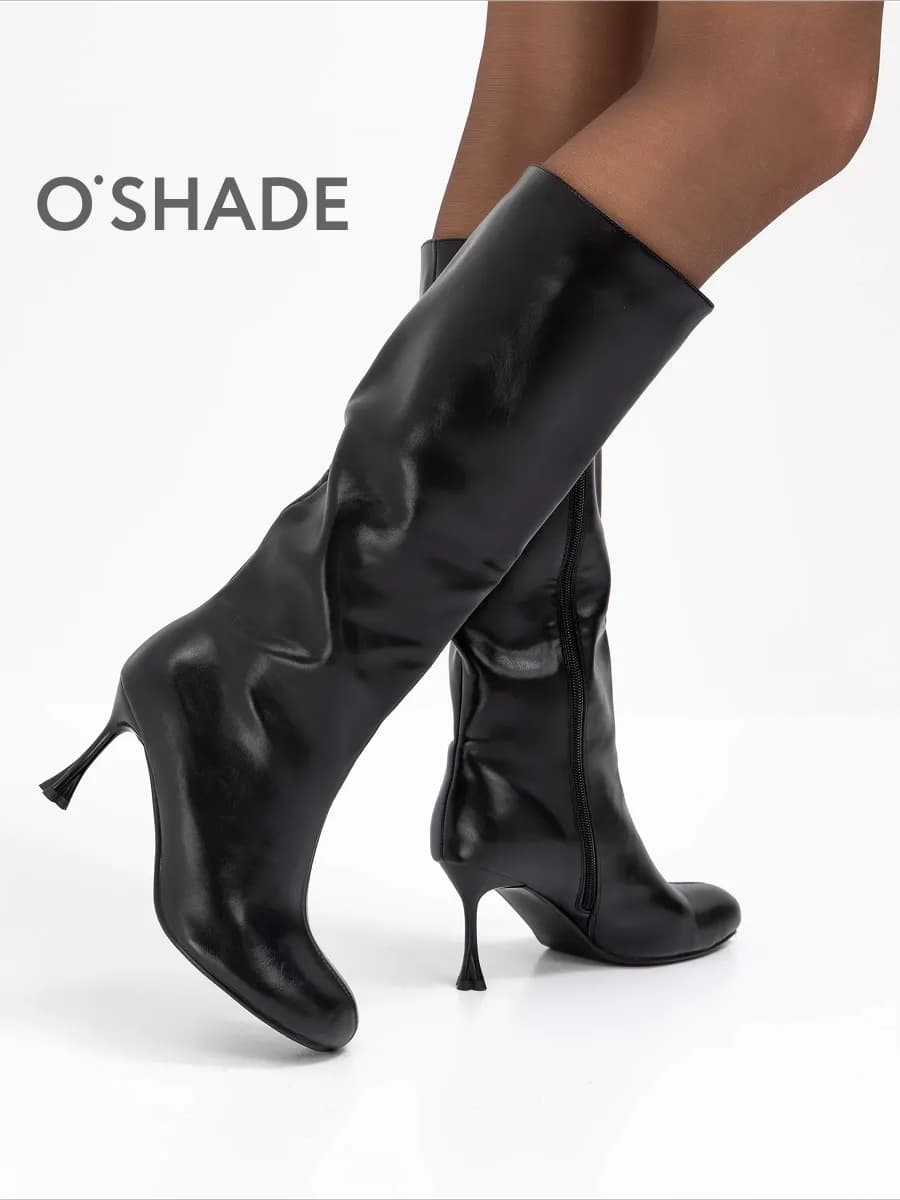 O'SHADE Сапоги на шпильке женские демисезонные