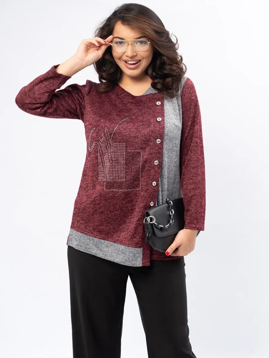 Кофта джемпер большие размеры