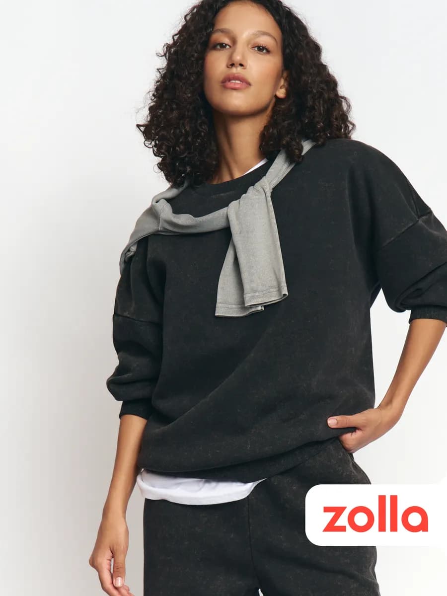 Женский свитшот с варёным эффектом